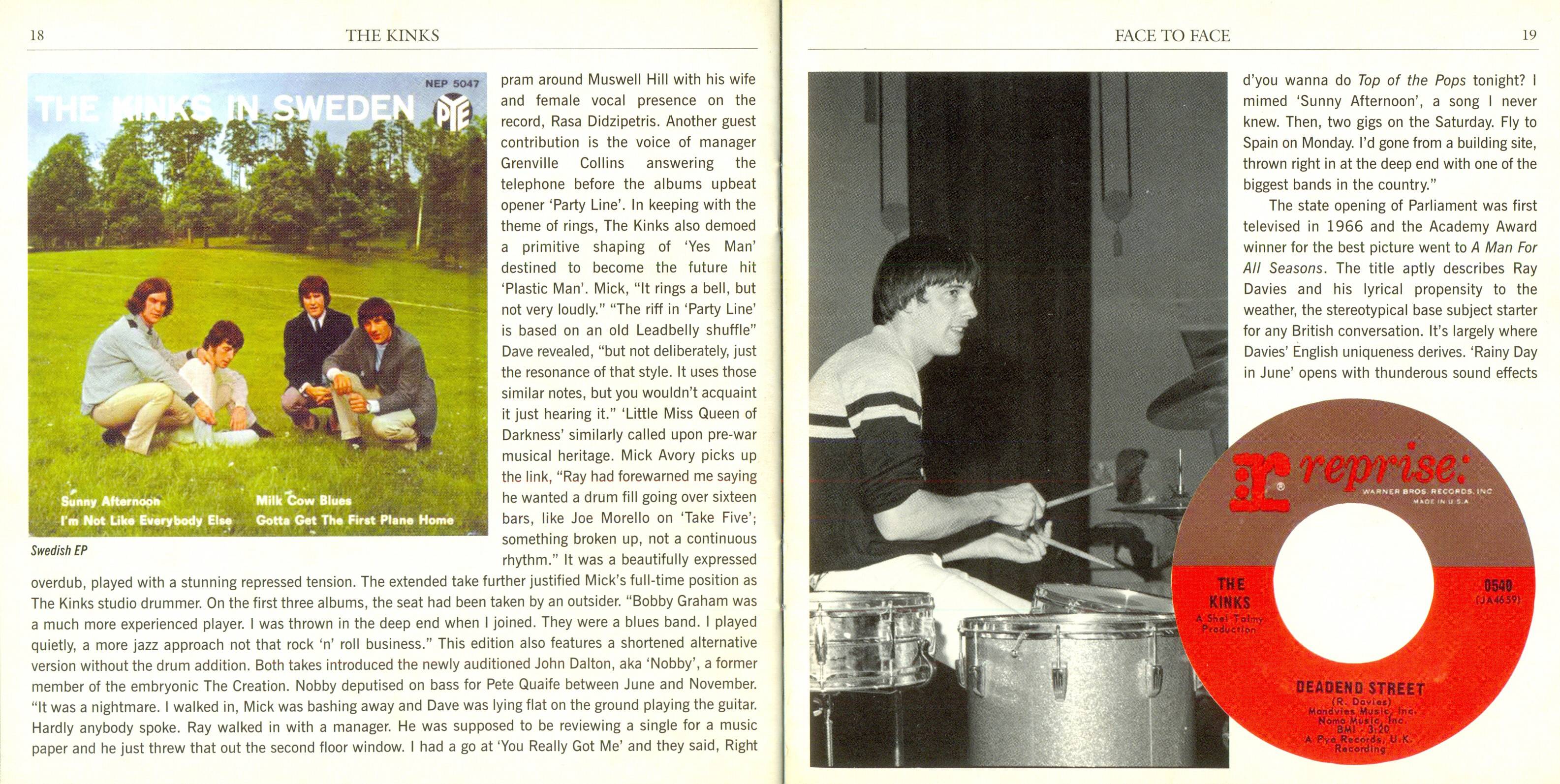 The Kinks Face To Face : Booklet10 JPN